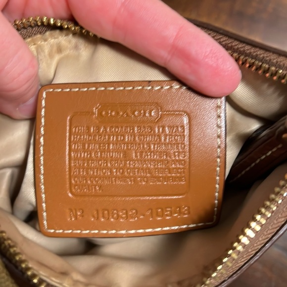 COACH 10543 SMALL CANVAS AND LEATHER TRIM CROSSBODY BAG - Picture 7 of 8